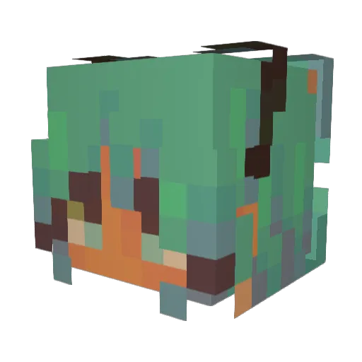 sweetiris Minecraft avatar head, 3D render