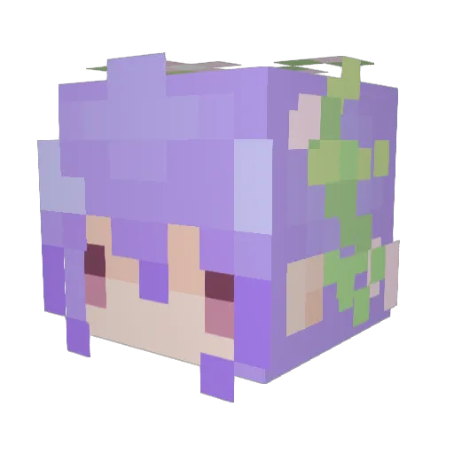 sweetlilparfait Minecraft avatar head, 3D render
