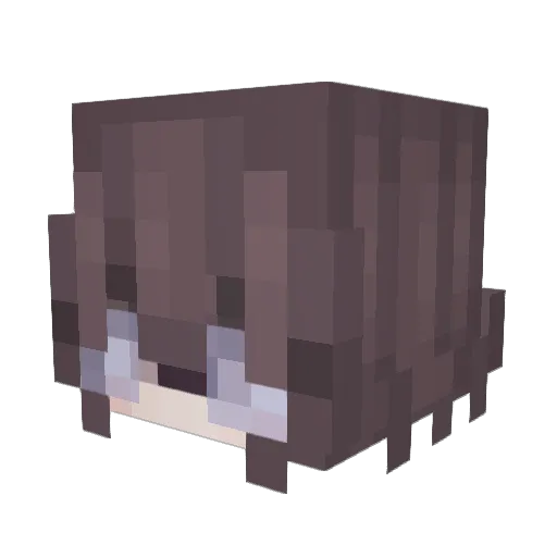 sweetluo Minecraft avatar head, 3D render