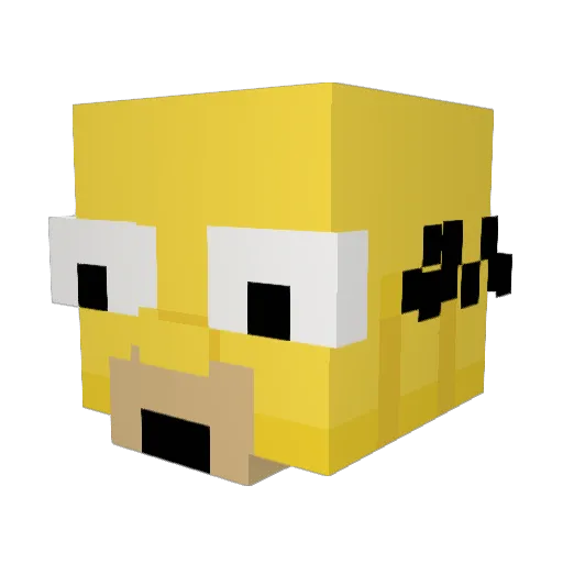 sweetminseo0806 Minecraft avatar head, 3D render