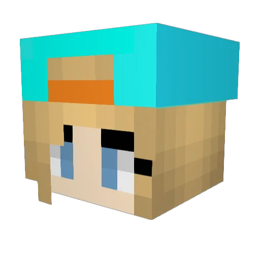 sweetpeahb Minecraft avatar head, 3D render