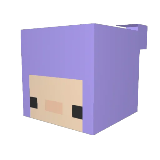 sweetpeahd Minecraft avatar head, 3D render