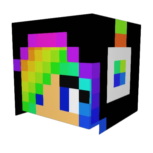 sweetpop34 Minecraft avatar head, 3D render
