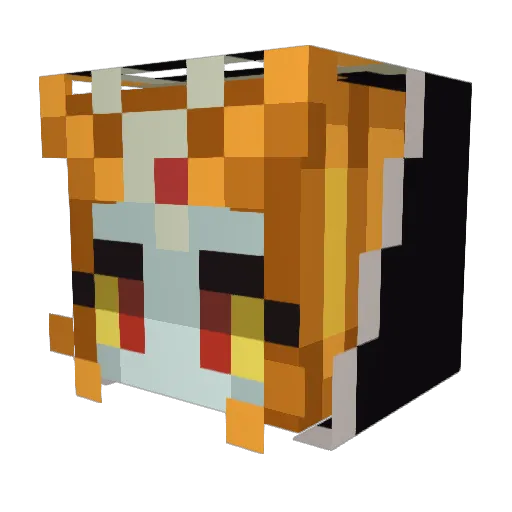 sweetpotatx Minecraft avatar head, 3D render