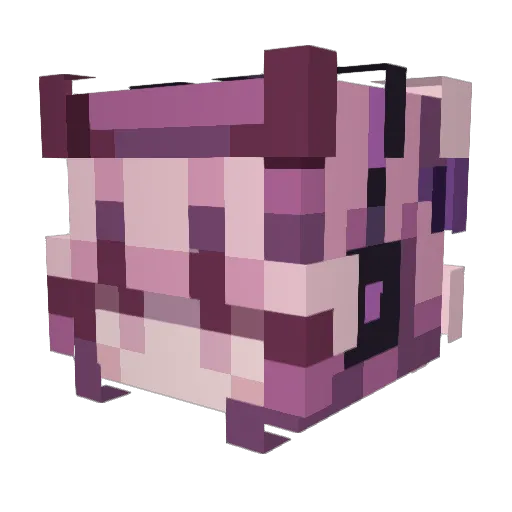 sweetpotota Minecraft avatar head, 3D render