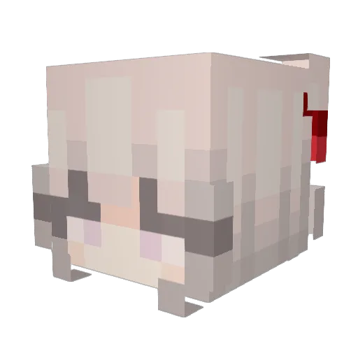 sweetsin Minecraft avatar head, 3D render