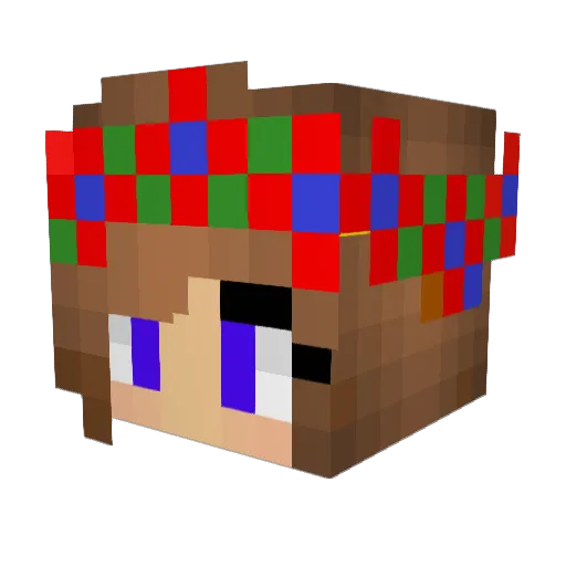 sweetwinsome Minecraft avatar head, 3D render