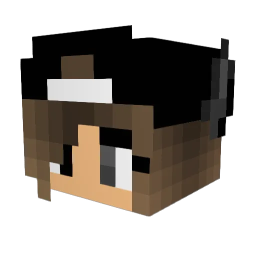 sweetycakes25 Minecraft avatar head, 3D render