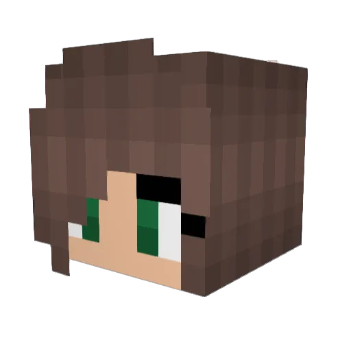 sweetylea Minecraft avatar head, 3D render