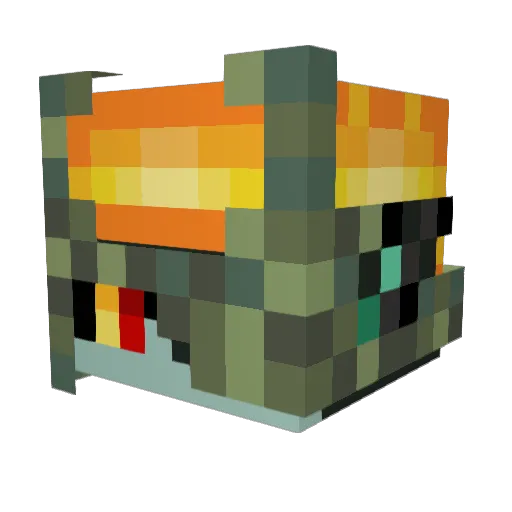 swegololo Minecraft avatar head, 3D render