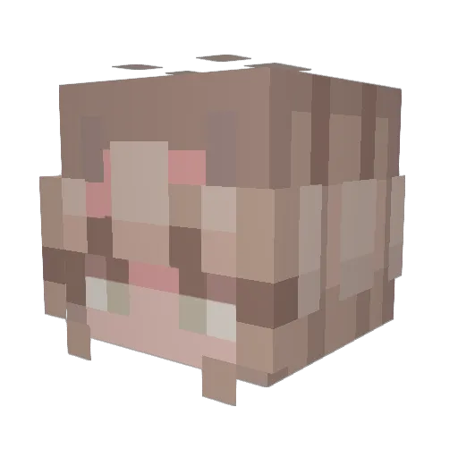 swehh Minecraft avatar head, 3D render