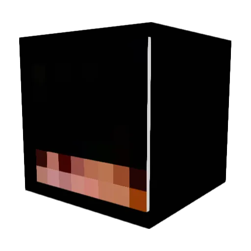 swell_brain Minecraft avatar head, 3D render