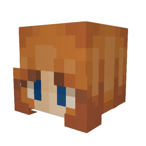 swellla Minecraft avatar head, 3D render