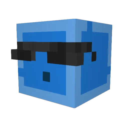 swemine Minecraft avatar head, 3D render