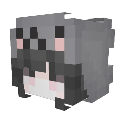 swepku Minecraft avatar head, 3D render