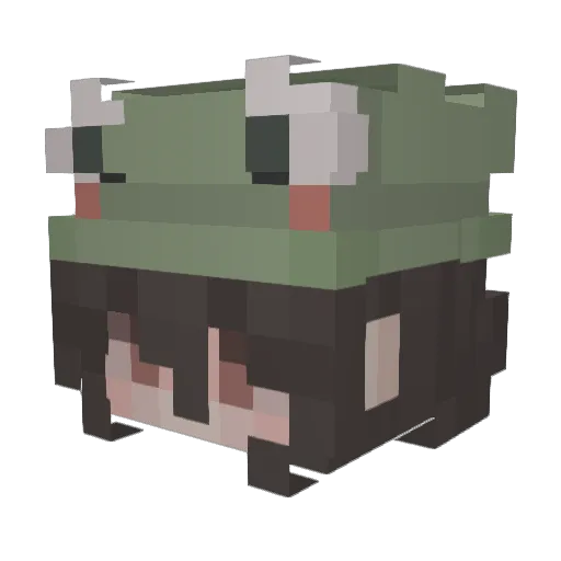 sweral Minecraft avatar head, 3D render