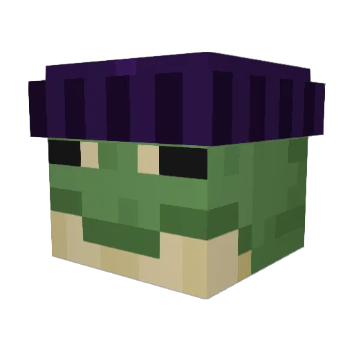 swerpen Minecraft avatar head, 3D render