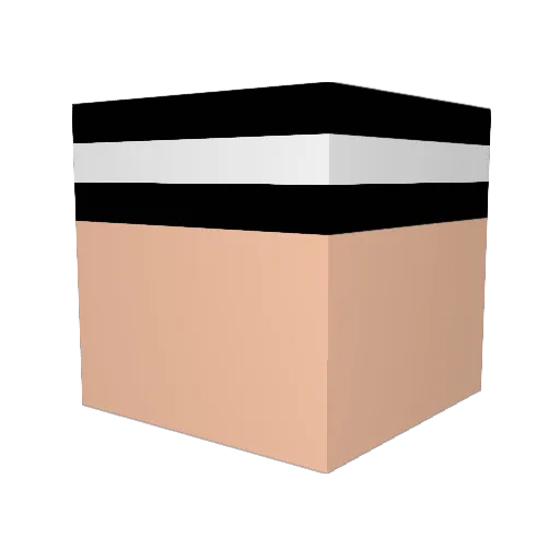 swervadelic Minecraft avatar head, 3D render