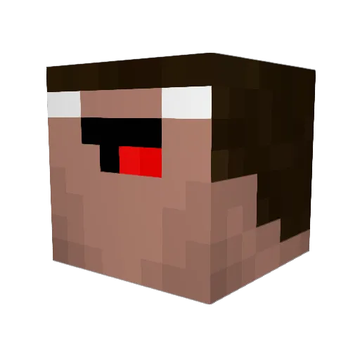 swerveey Minecraft avatar head, 3D render