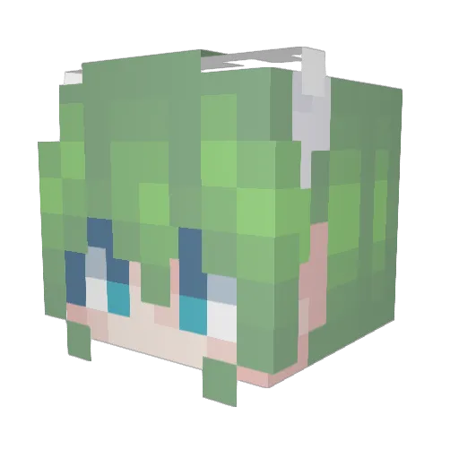 swery4 Minecraft avatar head, 3D render