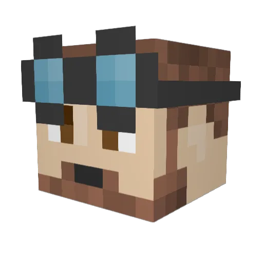 swi005 Minecraft avatar head, 3D render