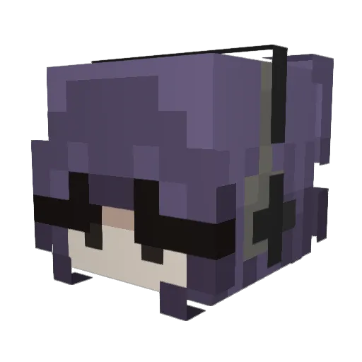 swieczkazikei Minecraft avatar head, 3D render