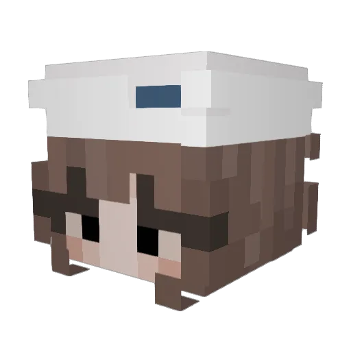 swift180524 Minecraft avatar head, 3D render