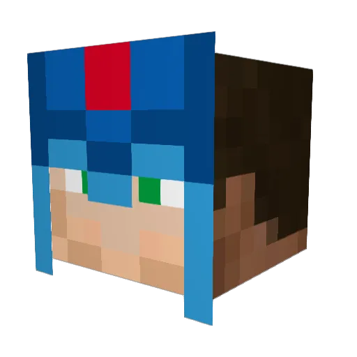 swifterX Minecraft avatar head, 3D render