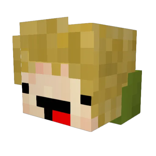 swiftstrike_2 Minecraft avatar head, 3D render