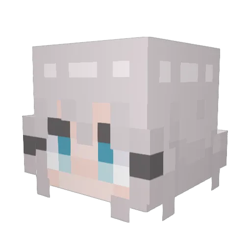 swigily Minecraft avatar head, 3D render