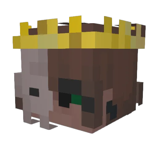 swildu Minecraft avatar head, 3D render