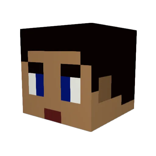swim86 Minecraft avatar head, 3D render