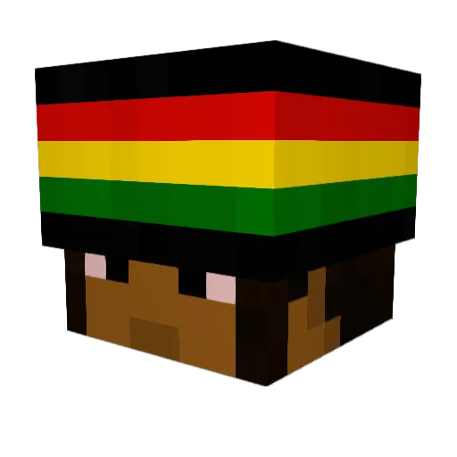 swimking1 Minecraft avatar head, 3D render