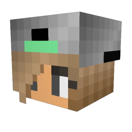 swimming_bear Minecraft avatar head, 3D render