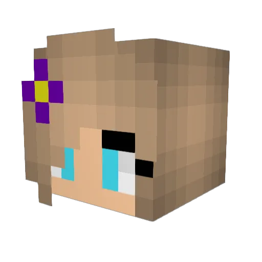 swimminggabby Minecraft avatar head, 3D render