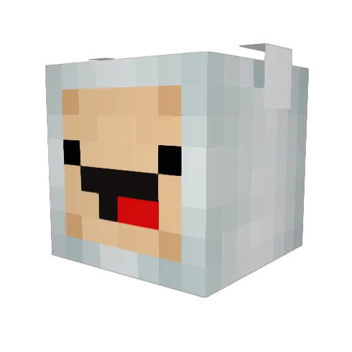 swing11 Minecraft avatar head, 3D render
