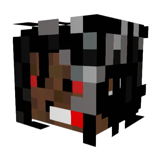 swirlEYEboy Minecraft avatar head, 3D render