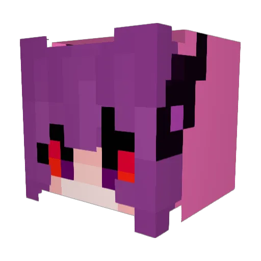 swirlism Minecraft avatar head, 3D render