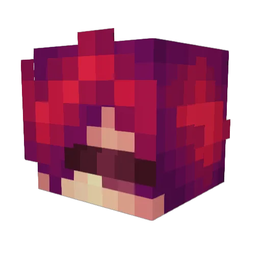 swirlymarimo Minecraft avatar head, 3D render