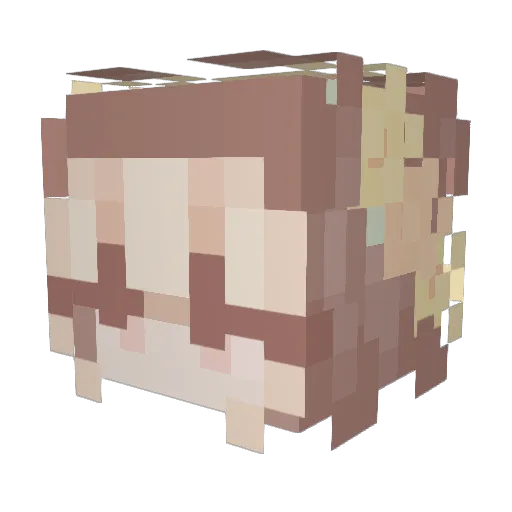 swirlyyy_ Minecraft avatar head, 3D render