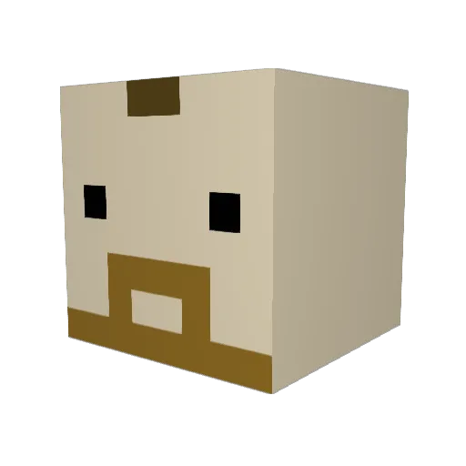 swiscarbonara Minecraft avatar head, 3D render