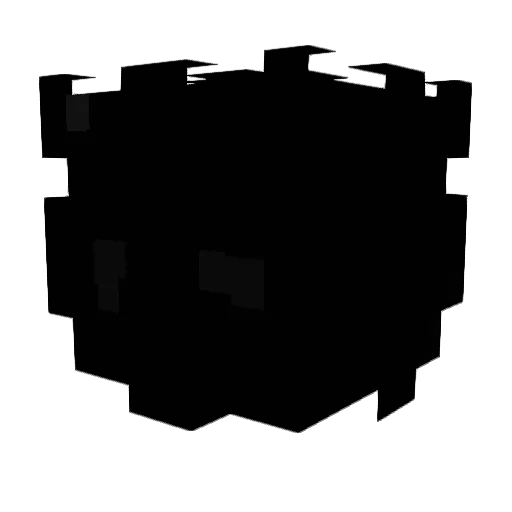swisft Minecraft avatar head, 3D render
