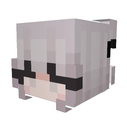 swishas Minecraft avatar head, 3D render