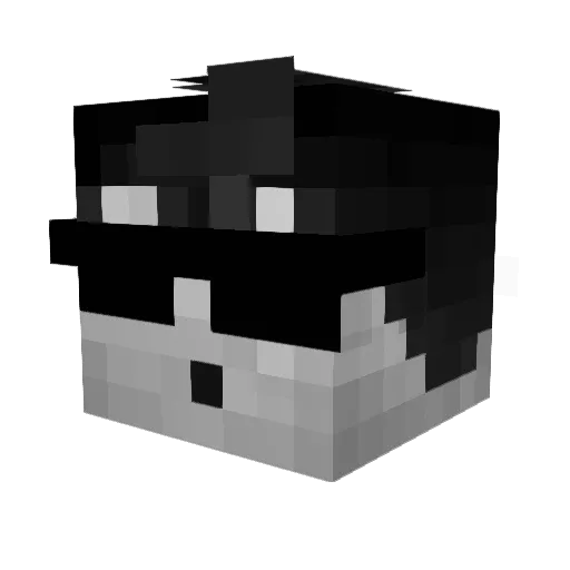 swishjamin Minecraft avatar head, 3D render