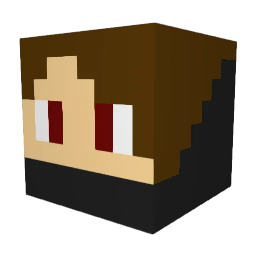 swissdriver Minecraft avatar head, 3D render