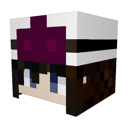 switch0311 Minecraft avatar head, 3D render