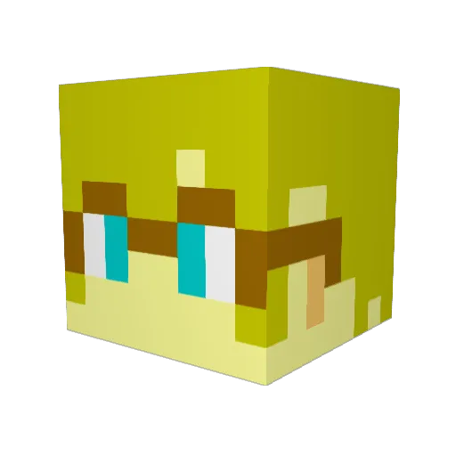 switch0520 Minecraft avatar head, 3D render