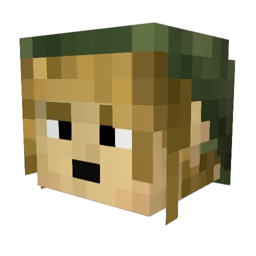 switchstylefain Minecraft avatar head, 3D render