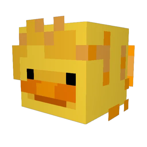 swithero Minecraft avatar head, 3D render