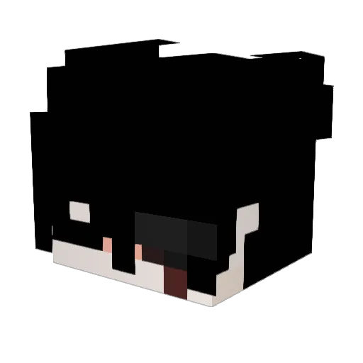 switie_fox Minecraft avatar head, 3D render